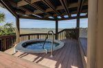 Hot tub with views of Broad Creek
